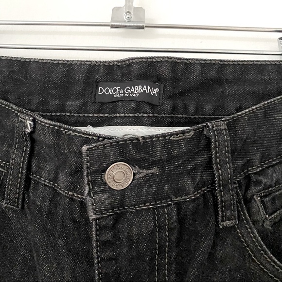 Dolce & Gabbana Black Charcoal Denim Jeans - Picture 4 of 6